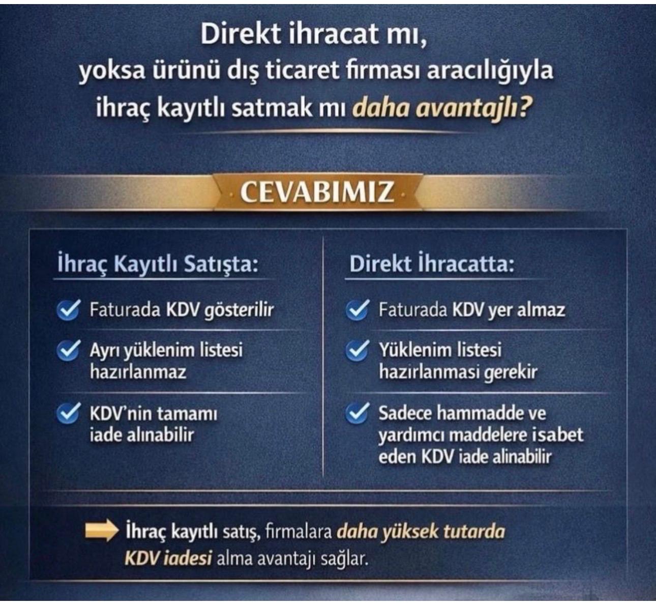 Direkt ihracat mı, Yoksa ürünü dış ticaret firması aracılığıyla ihraç kayıtlı satmak mı daha avantajlı!!!