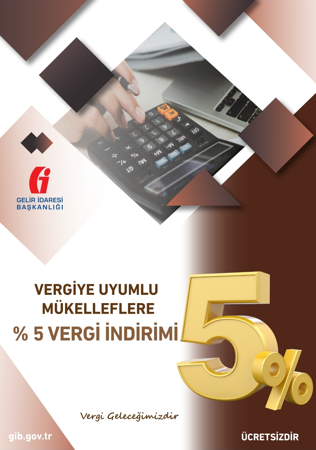Vergiye Uyumlu Mükelleflere %5 Vergi İndirimi Broşürü Yayımlandı